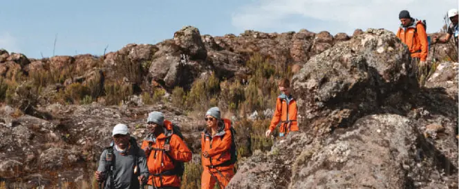 Besteigung vom Machame Camp zum Shira Camp