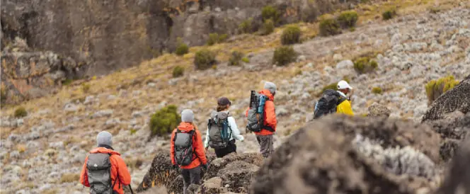 Rongai-Route – Tag 5 – Trekking vom Mawenzi Tarn Camp zum Kibo Hut Camp